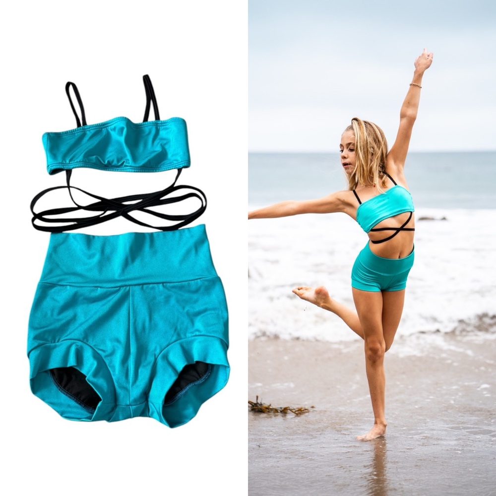Turquoise Dancewear Set